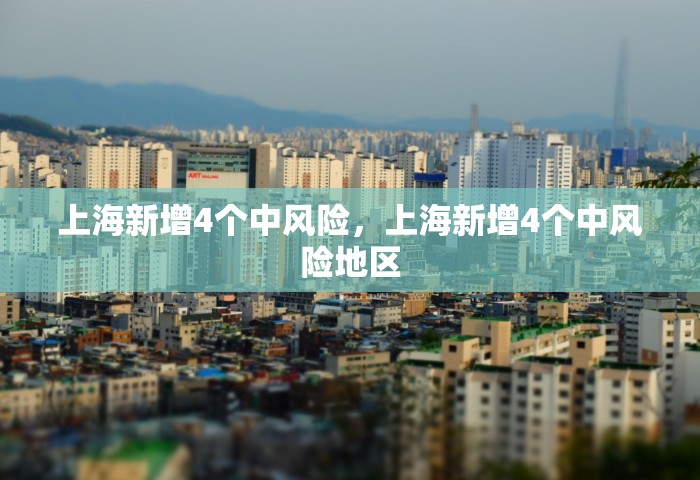 上海新增4个中风险，上海新增4个中风险地区