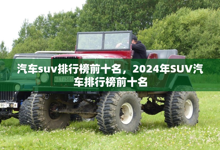 汽车suv排行榜前十名，2024年SUV汽车排行榜前十名